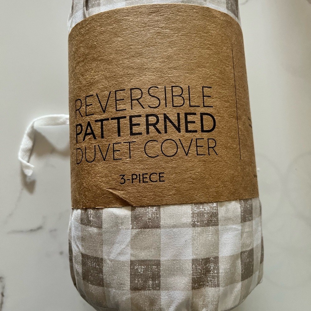 Reversible Patterned Duvet Cover